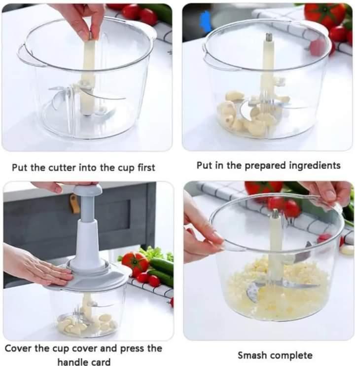 Compact 1 Pc Kitchen Chopper for Vegetables, Nuts, and Herbs