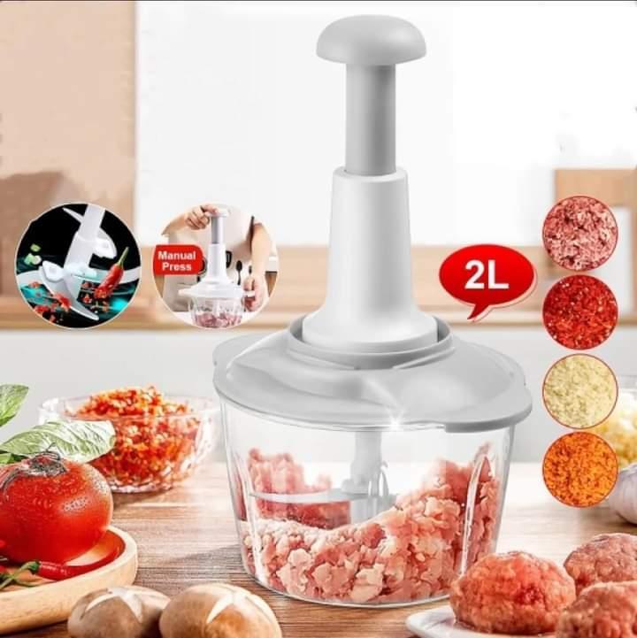 Time-Saving Kitchen Tool: 1 Pc Push Food Chopper