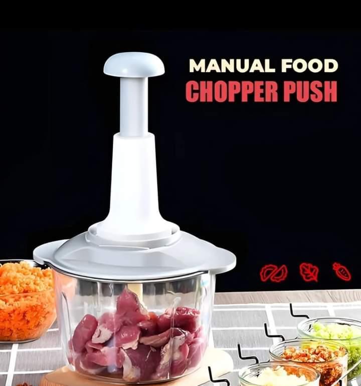 Time-Saving Kitchen Tool: 1 Pc Push Food Chopper for Everyday Cooking